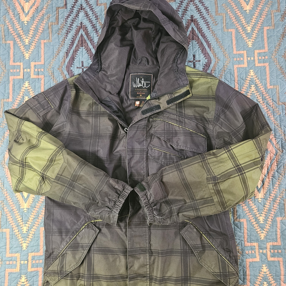 Mens Burton The White Collection Snowboarding Jacket